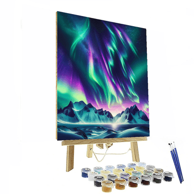 Dancing Lights Of Aurora Painting By Numbers Kit