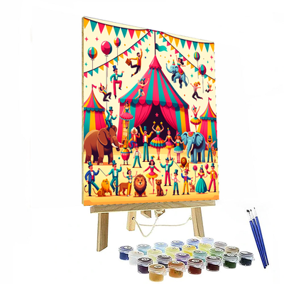 Circus Carnival Celebration Paint By Numbers Kits