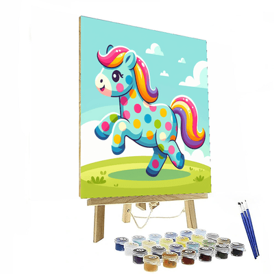 Polka Dot Pony Number Painting