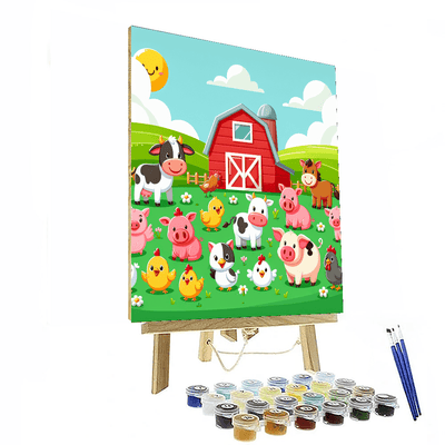 Cheery Farmyard Paint By Number