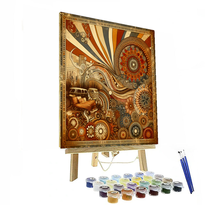 Retro Bohemian Escape Painting By Numbers Kit