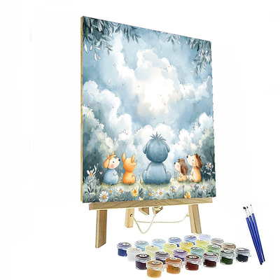 Eeyore's Cloudy Day - Disney Inspired Paint By Numbers Kits