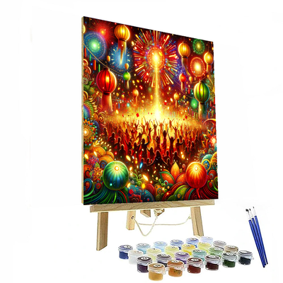 Vibrant Festival Of Lights Paint By Color