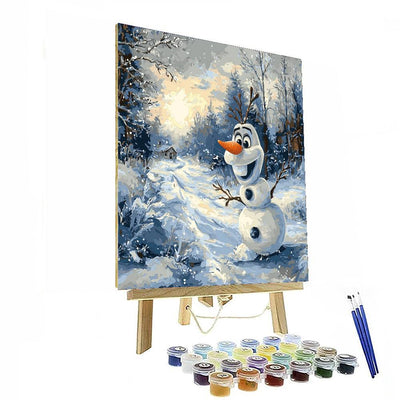 Olaf's Snowy Fun Day - Disney Inspired Paint By Color