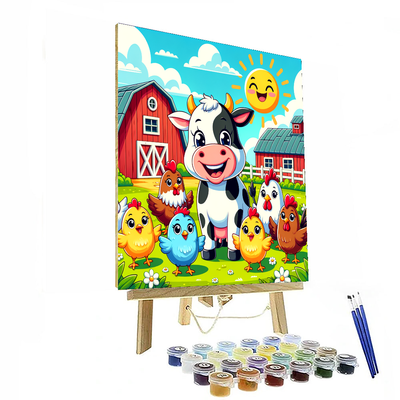 Joyful Farm Friends Paint By Number