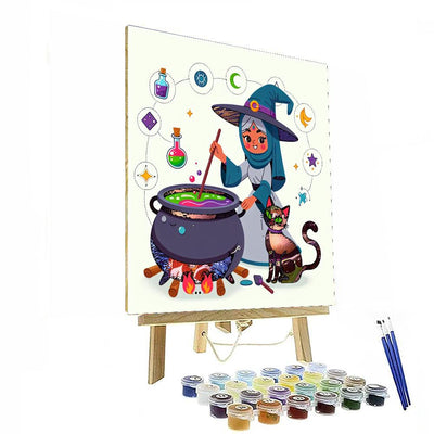 Whimsical Witch's Brew Paint By Numbers Kits