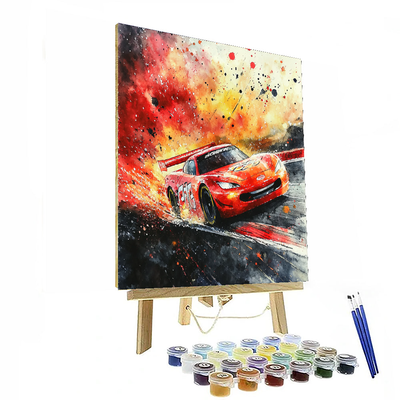 Lightning Mcqueen Racing Legends - Disney Inspired Paint By Number