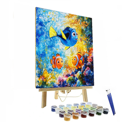 Finding Dory's Underwater Adventure - Disney Inspired Paint By Numbers Kits