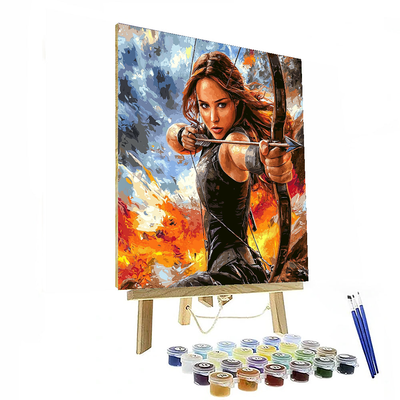 Jennifer Lawrence: The Resilient Spirit Of Katniss Everdeen Paint By Numbers Kits