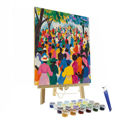 Jacob Lawrence Inspired Celebration Of Diversity  Painting By Numbers Kit