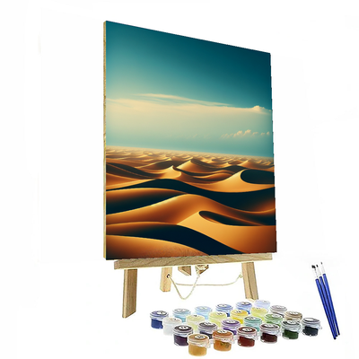 Golden Desert Horizon Paint By Number