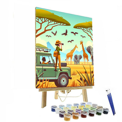 Safari Ranger Adventure Paint By Numbers