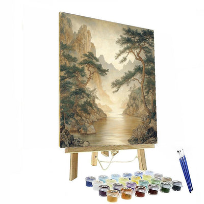 Zhao Mengfu Inspired Eternal Flow Of Tranquility  Paint By Numbers