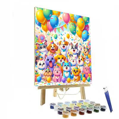 Delightful Pet Parade Paint By Number