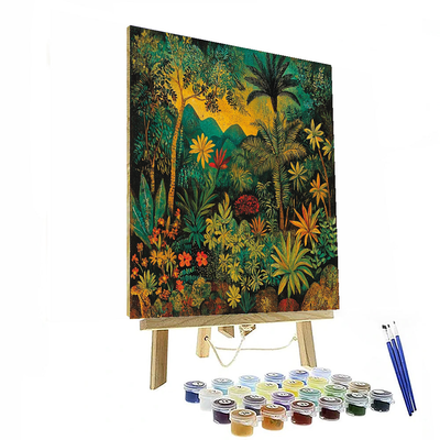 Frida Kahlo Inspired Kahlo's Jungle Sanctuary  Paint By Numbers Kits