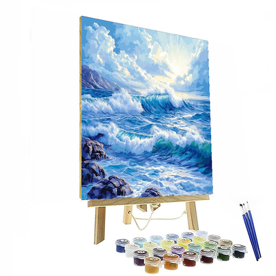 Katsushika Hokusai Inspired Waves Of Change  Painting By Numbers Kit