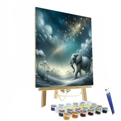 Starlit Elephant Journey Numbered Painting Kits