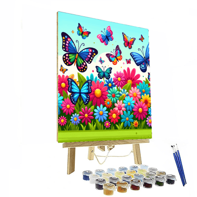 Springtime Flutter Number Painting