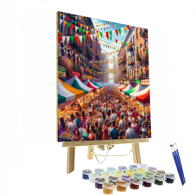 Feast Of San Gennaro - New York City, Usa Painting By Numbers Kit