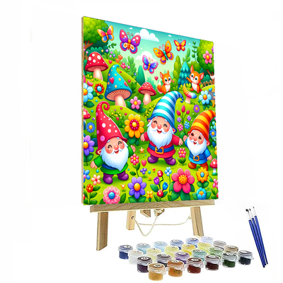 Gleeful Garden Gnomes Paint By Numbers Kits