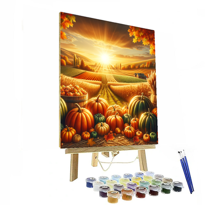 Charming Harvest Time DIY Paint By Numbers