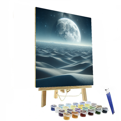 Gentle Lunar Landscape Paint By Number