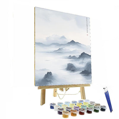 Zhao Mengfu Inspired Dance Of The Clouds  Painting Number Kit