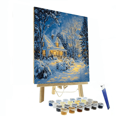 Thomas Kinkade Inspired Frosted Fantasies  Paint By Numbers