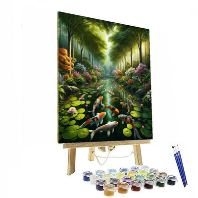 Tranquil Garden Oasis Numbered Painting Kits