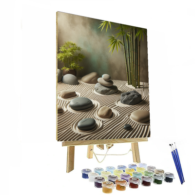 Serene Zen Garden Escape Painting By Numbers Kit