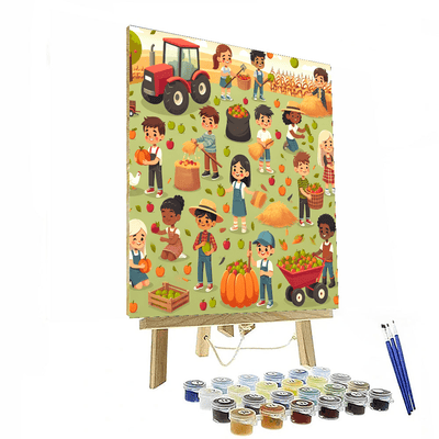 Farming Harvest Festival Painting Number Kit