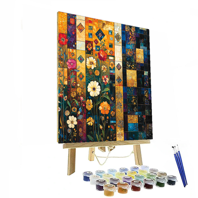 Gustav Klimt Inspired Kaleidoscope Of Patterns  Paint By Numbers Art