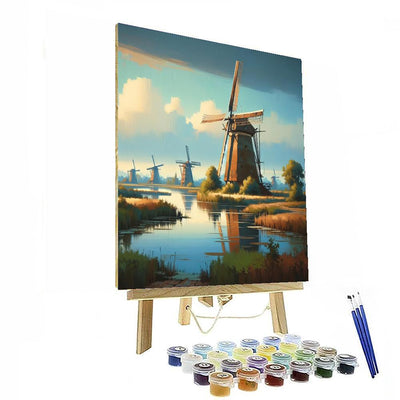 Whispering Windmills Paint By Numbers Art