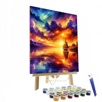 Sailing Into The Sunset Paint By Numbers Kits