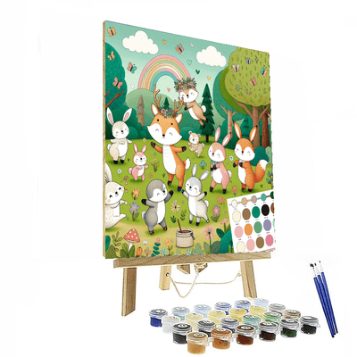 Merry Woodland Friends Painting By Numbers Kit