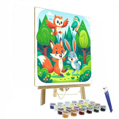 Forest Frolic Fun DIY Paint By Numbers