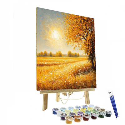 Claude Monet Inspired Fields Of Gold  Painting By Numbers Kit