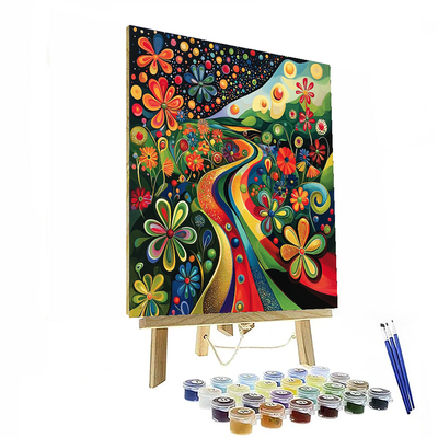 Salvador Dalí Inspired Surreal Garden Of Abstract Delight  Paint By Numbers