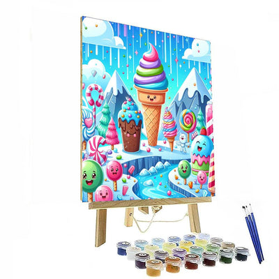Whimsical Ice Cream Wonderland Paint By Number