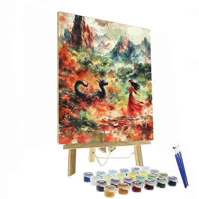 Mulan's Dragon Spirit - Disney Inspired Paint By Numbers Kits