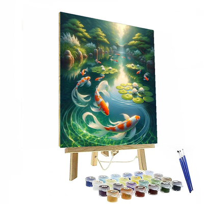 Zenful Koi Pond Escape Number Painting