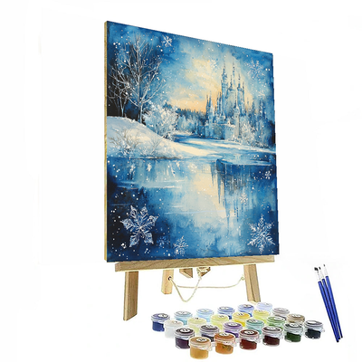 Frozen's Magical Winter Wonderland - Disney Inspired Numbered Painting Kits