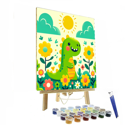 Sunny Day Dinosaur Numbered Painting Kits