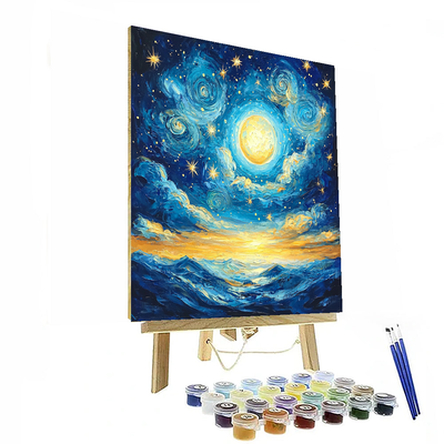 Vincent Van Gogh Inspired Serenade Of Stars  Painting By Numbers Kit