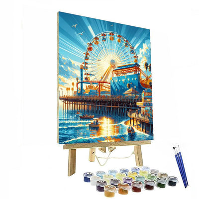 Seaside Boardwalk Adventure Painting Number Kit