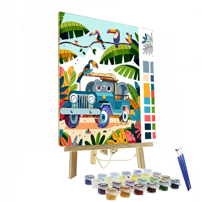 Safari Jungle Adventure Painting By Numbers Kit