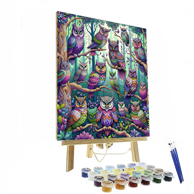 Whimsical Owl Fantasy Paint By Numbers Kits