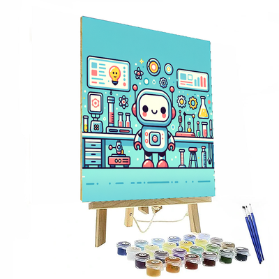 Robot Adventure Laboratory Paint By Numbers