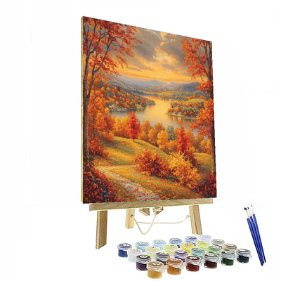 Kinkade Inspired Rustic Autumn  Paint By Number