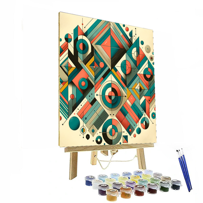 Bold Geometric Patterns Number Painting